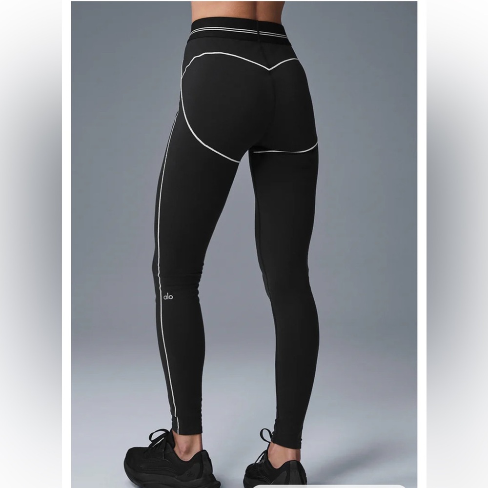 Alo airbrush heart throb leggings S
